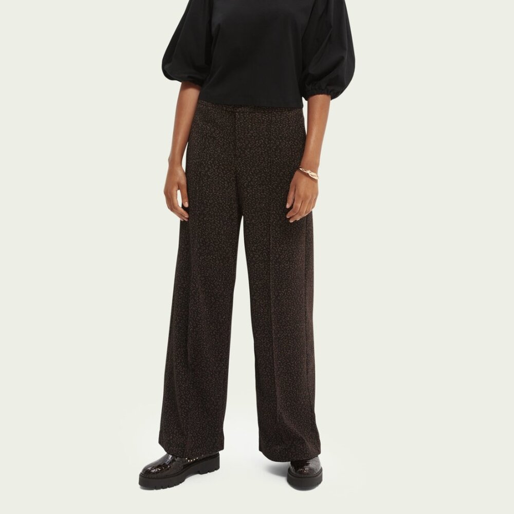 Scotch & Soda Cocktail Hour High Rise Pleated Trousers - Small